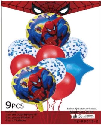 SET DE GLOBOS (9PCS)-TZK90192