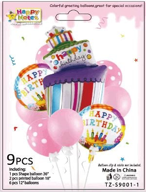 SET DE GLOBOS (9PCS)-2038