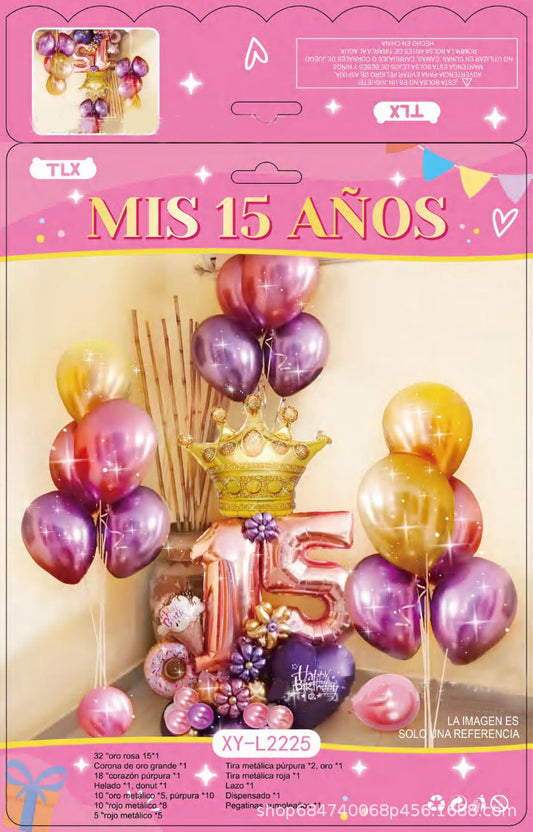 SET COMPLETO DE GLOBOS-XYL2225