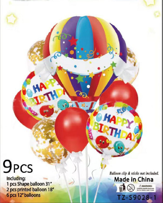 SET DE GLOBOS (9PCS)-TZS90281