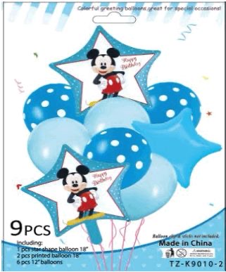 SET DE GLOBOS (9PCS)-TZK90102