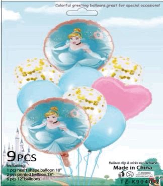 SET DE GLOBOS (9PCS)-TZK90402