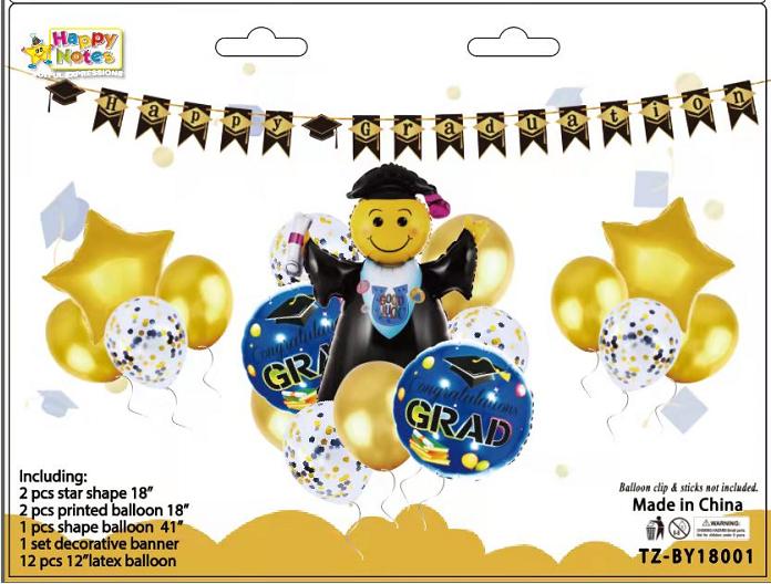 SET DE GLOBOS (18PCS)-TZBY18001